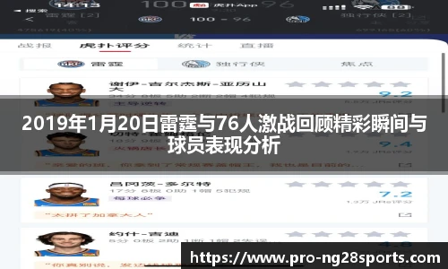 2019年1月20日雷霆与76人激战回顾精彩瞬间与球员表现分析